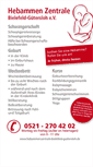Mobile Screenshot of hebammenzentrale-bielefeld-guetersloh.de